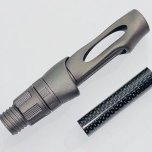GCR Dark Grey OVS Reel Seat with BK Carbon Tube Size16