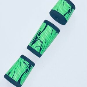 GCR Green with Black Swirls Split PU Grip Kit